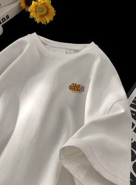 BDLS工作室文艺男女店港风情侣款重磅纯棉夏季短袖t恤男半袖男女