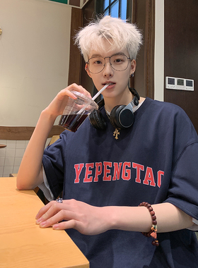 BDLS工作室文艺男女店港风情侣款新款短袖T恤男女可穿情侣款港风