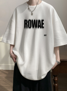 BDLS工作室文艺男女店港风情侣款华夫格短袖T恤半袖男女穿情侣款