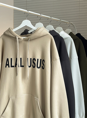 BDLS工作室文艺男女店港风情侣款新款硅胶刻字连帽卫衣外套男女款