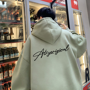 BDLS工作室文艺男女店港风情侣款连帽卫衣男帽衫外套男女可穿情侣