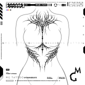 暗黑辣妹个性 枯藤圣歌 哥特风半身大图男女防水纹身贴 tattoo