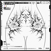 遮疤遮瑕美体贴纸 与我共鸣御姐腰腹臀部遮疤旅行度假精致纹身贴