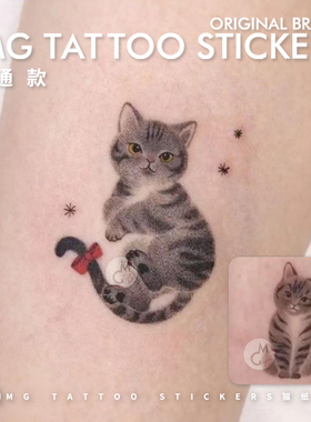 MG卡通猫咪纹身贴纸可爱纹身