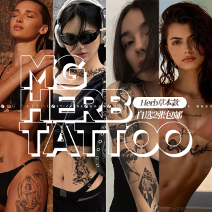 纹身贴合集 包邮 男女持久防水个性 草本纹身贴纸自选2张 时尚 草本款