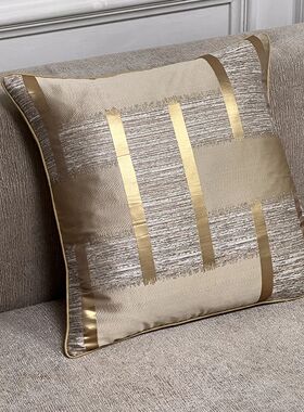 Shiny Holiday Accessories With Gold Stripe Decoration, cushi