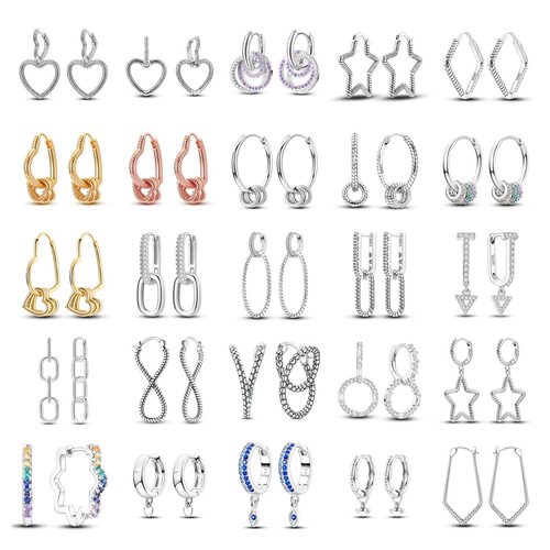 Snake bone patterned earrings with silver plated copper