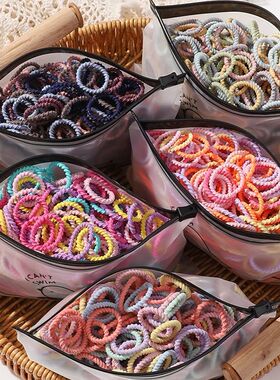 100pcs/Bag Elastic Hair Bands Girls Baby Durable Hair Access