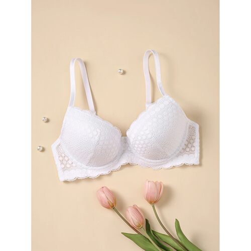 Women's sexy lace comfortable breathable lingerie underwire