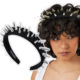 Summer Headband Wide brimmed Hairp Rivet Punk Black