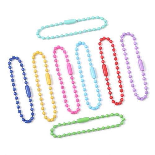 20/40/80/100pcs Ball Bead Cha Fits Key Chain/Label Hand Tag