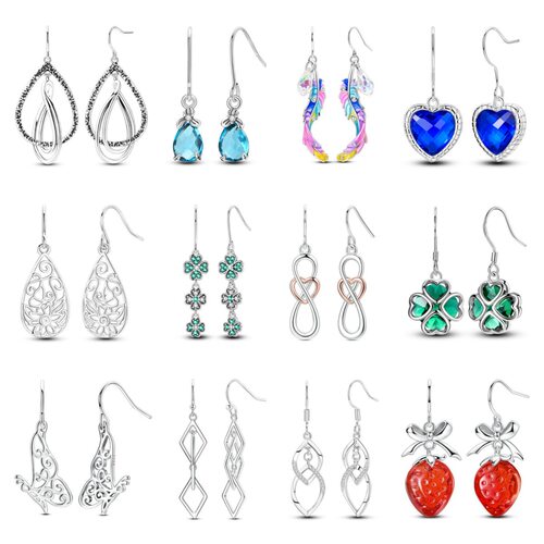 Fashion earrings tassel copper silver plated TK
