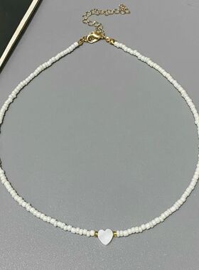 Colorful Seed Beads Choker Nekklace for Girl Spring Summer N