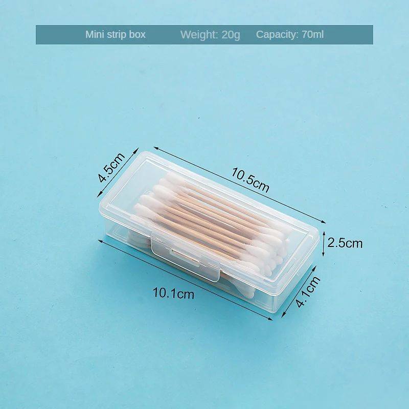 portable travel box cotton swab holder case detal floss jewe