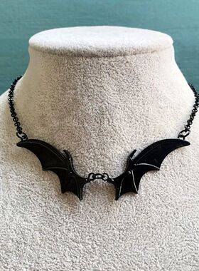 Goth Vampire Vintage Bat Wings Pendant Choker Necklace Chris