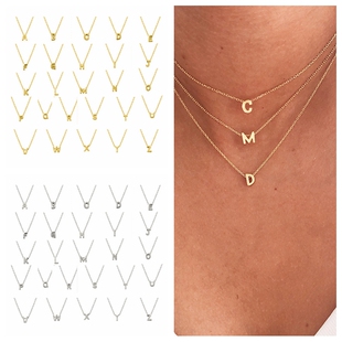 26 Letters Necklace 925 Sterling Silver Necklace For Women 2