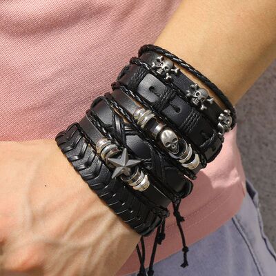 Fashion Bracelet Viking  Bracelet For Men Hand Bracelets Wov