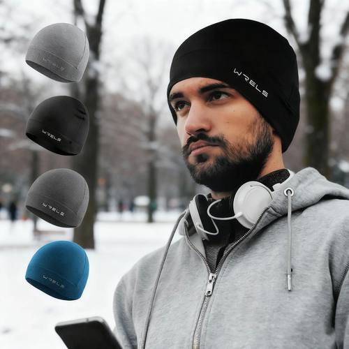 WRELS Winter Beanie Hat Windproof Warm Knitted Sweat-Wicking