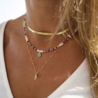 Bohemian Multilayer Handmade Mixed Chain For WomanNecklaces