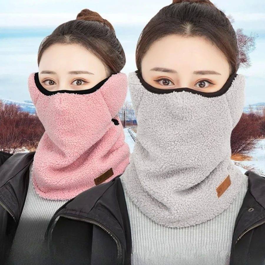 New Women Warm Plush Earmuffs Ear Protection Face Scarf Outd