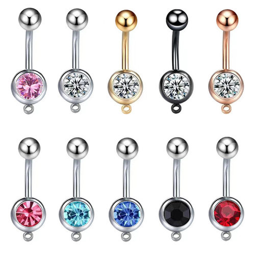 Stainless Steel Belly Button Ring Diy Accessories With Ring