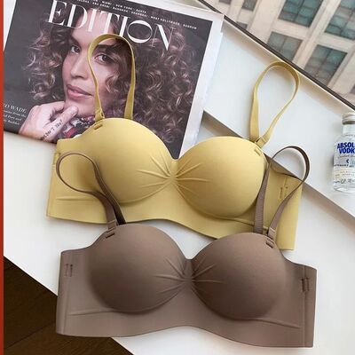 Women Push Up Bra 32-38 A B Cup Top Ladies Wireless Bralette