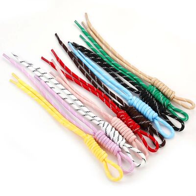 1pc Creative Colorful Braided Lanyard Keychain Anti-Lost Kno