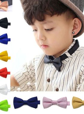 Classic Kids Bowtie Boys Grils Baby Children Bow TieSolid Co