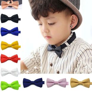 Boys Grils TieSolid Kids Bow Bowtie Children Classic Baby