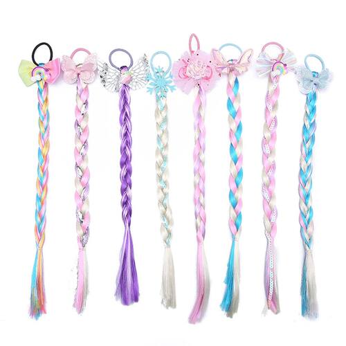 Princess Braid Elsa Headband Hairpiece Cosplay Braided Wigs