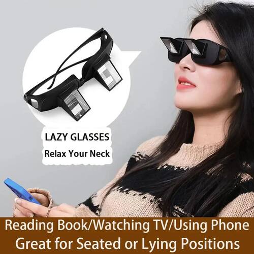 Lazy Eyeglasses Lazy Reading Glasses Prismatic Periscope Hor