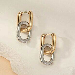 Minimalist Stainless SteelGold Color U Shape Trendy Geometri
