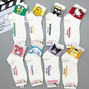 Hello KittySocks for Girls Medium Kuromi Cinnamoroll Socks K