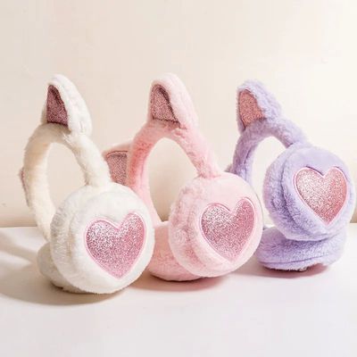 Winter Warm Plush Earmuffs for Women Girls Children Riding S