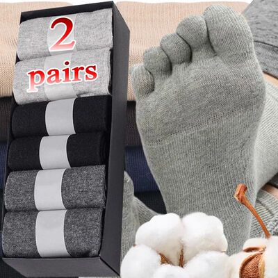 Elastic Cotton Five Toes Sock Breathable Anti Odor Five Fing