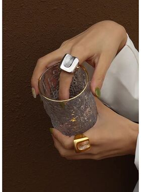 Stainless Steel Rings For Women Men Gold Plated Fadeless Wom