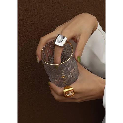 Stainless Steel Rings For Women Men Gold Plated Fadeless Wom