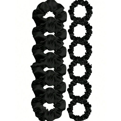 Satin Scrunchies Elastic Hair Bands For Frizz Prevention Sat