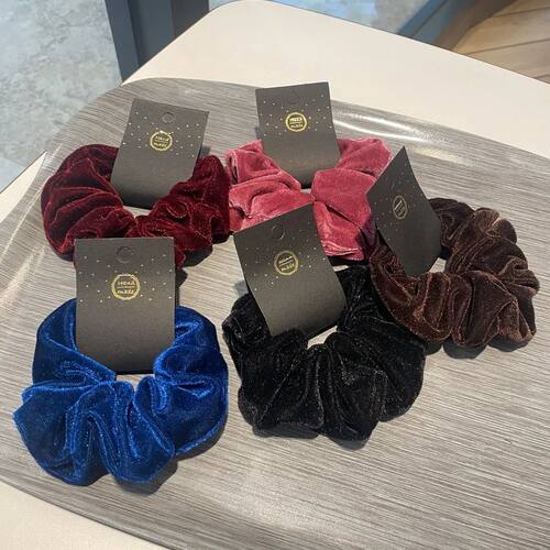 Korea velvet scrunchies for women big velvet hair bands girl