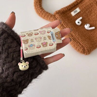 Leather Earphone Case with Pendant for Apple Airpods 1 2 Air