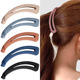 Frosted Cream Back Banana Ponytail Female Head Sim Clip