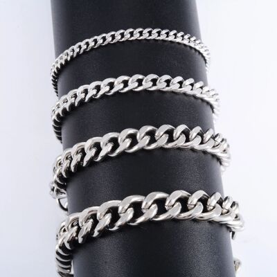 Men's Chunky Stainless Steel Miami Cuban Chain Bracelet Punk