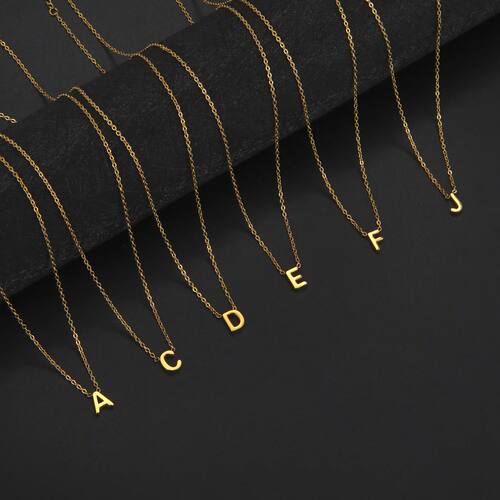 Cazador Minimalist Initial A-Z Letter Necklace for Women Alp