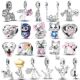 Pet Charms Series Animals Silver Original 925 Cat Beads Dog