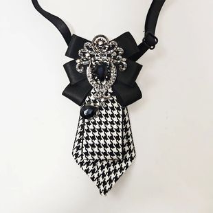 Must for Diamond Tie Black Women Plaid Have Handmade