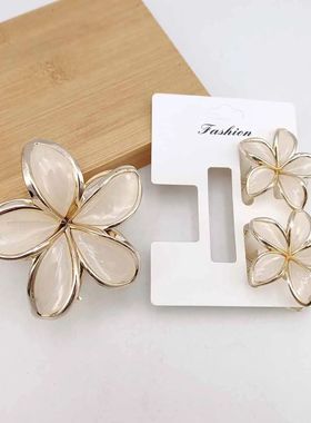 3/9 Pcs/Set Flower Hair Clips Women Beach Holiday Hair Claw