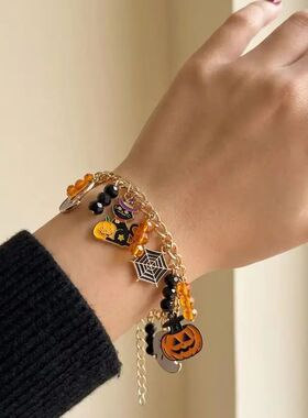 Gothic Punk Halloween Ghost Pumpkin Spider Skull Multi-Penda