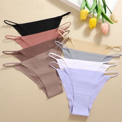 Women Seamless Panties Sexy Low Rise Briefs for Female Mluti