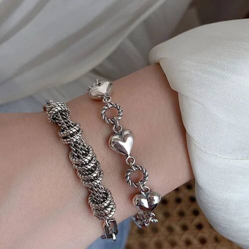 Sterling Silver Bracelets for Women Men String Accessories T