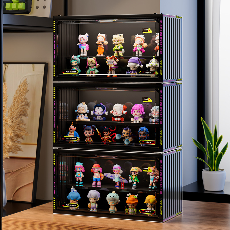 【手办的专属小窝】手办展示盒收纳盒桌面摆件单个造景防尘盒